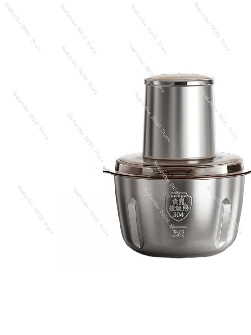 Food Processor Large - Edelstahl Fleischwolf Haushalt Vollautomatische Multifunktions Elektrische