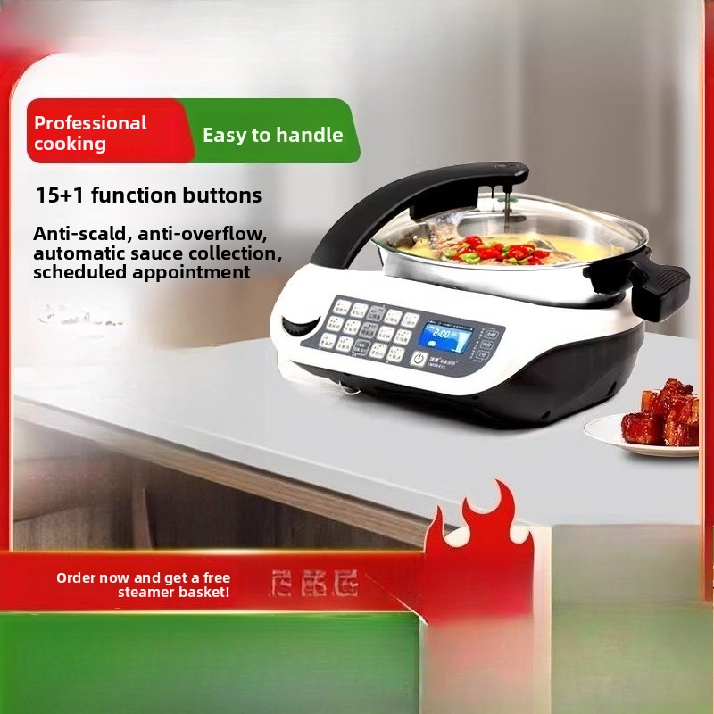 Food Processor Large - E15 Intelligenter Kochroboter, multifunktionale Küchenmaschine mit