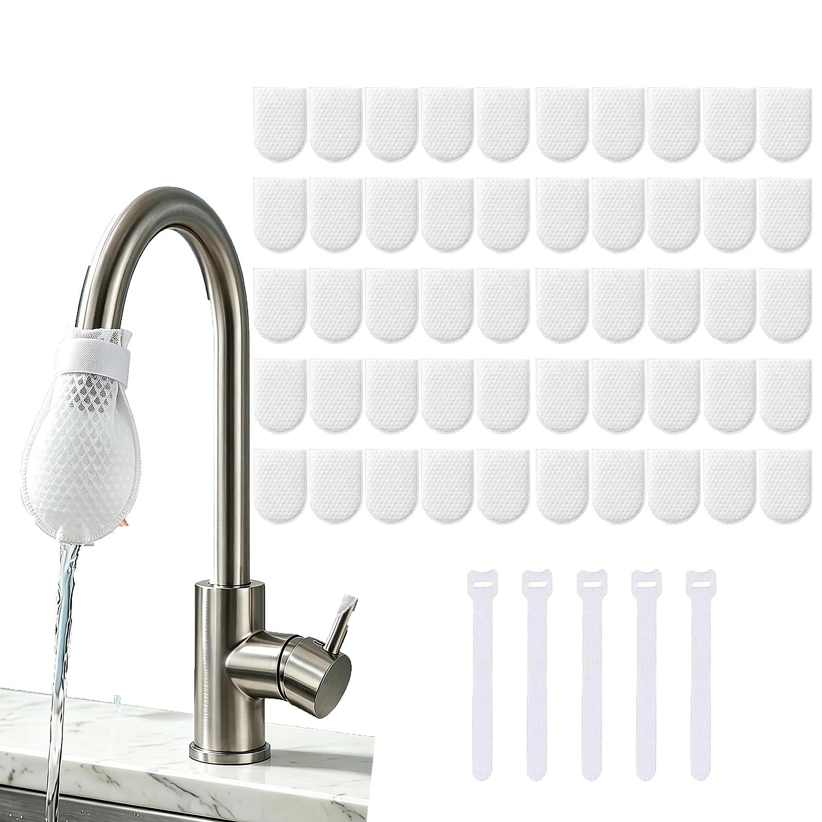 Kitchen Appliances And Utensils - Wasserhahn-Filterbeutel aus Baumwolle, Anti-Spritz-Wasserhahn-Reinigungsbeutel, Verdickter Waschbarer