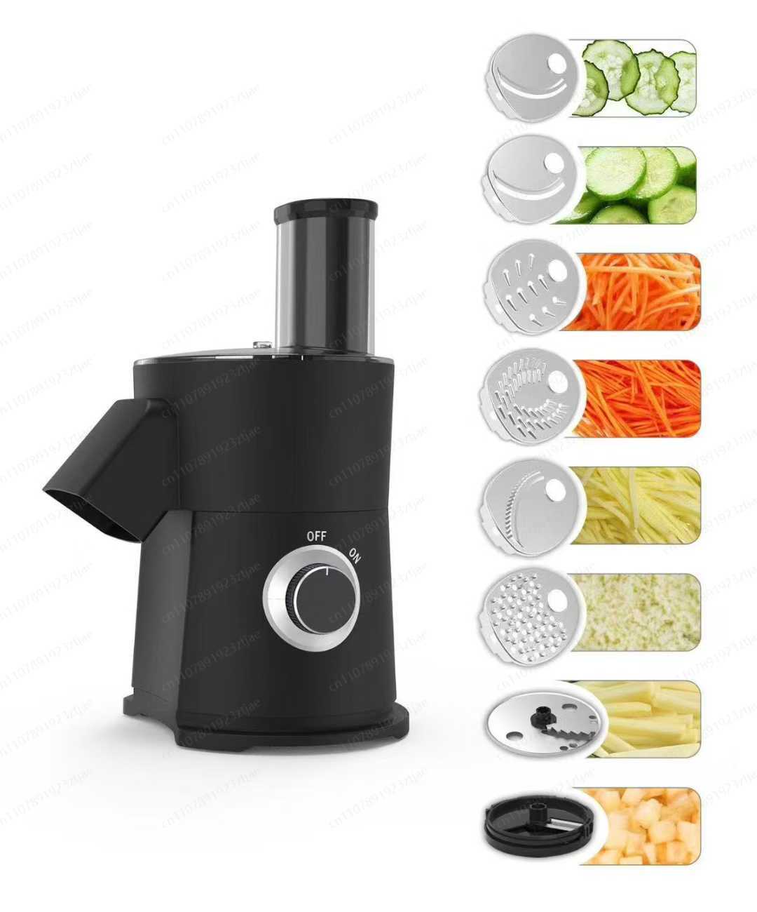 Food Processor Large - 7-in-1 Elektrischer Gemüseschneider, Automatischer Großmündiger Küchenhelfer