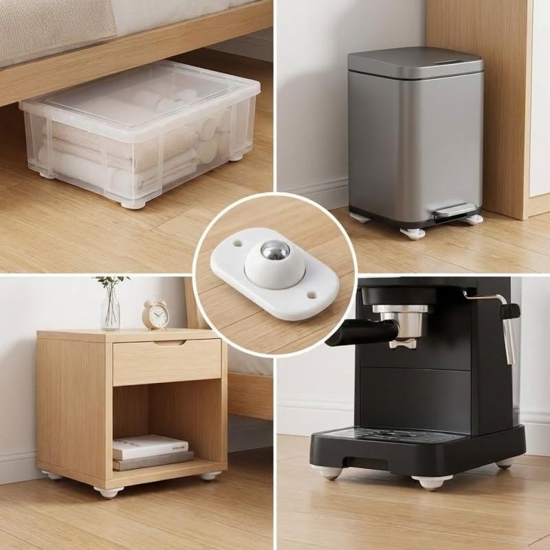 8 Stück selbstklebende Rollen  – Kitchen Appliances White Bewertung und Preis