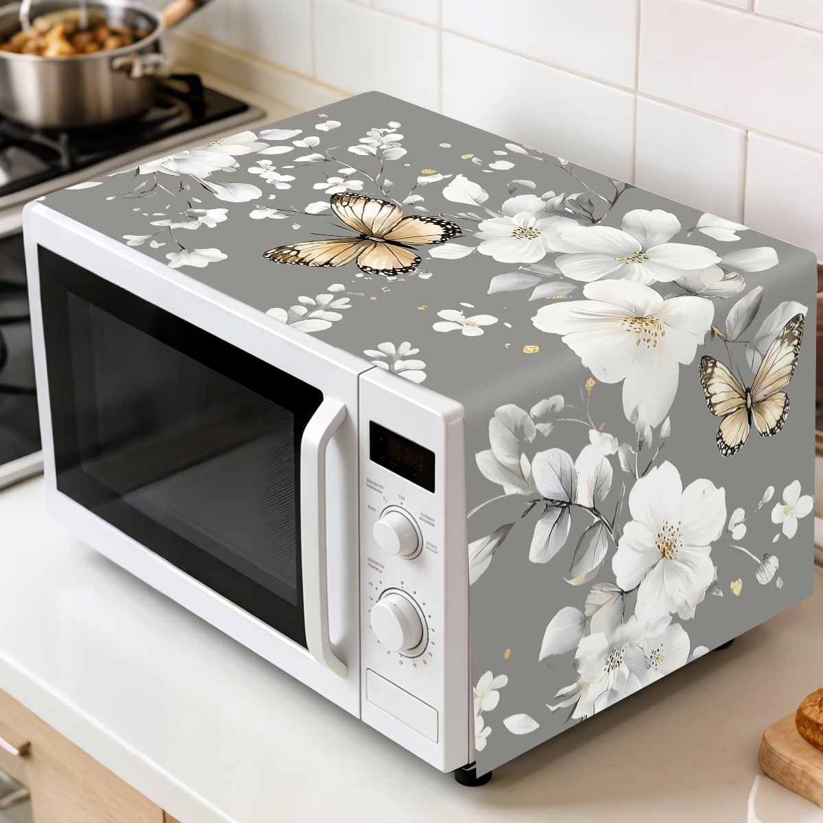 1 Stück Weiße Blumen-Mikrowell – Kitchen Appliances White Bewertung und Preis