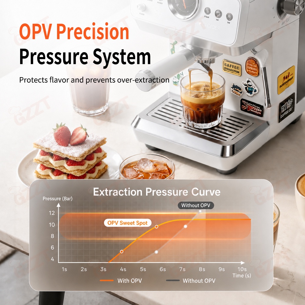 GZZT CM2250 Halbautomatische E – Espresso Machine Semi Auto Bewertung und Preis