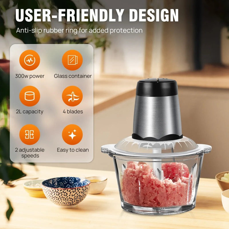 2L Elektrische Fleischmühle, L – Food Processor Large Bewertung und Preis